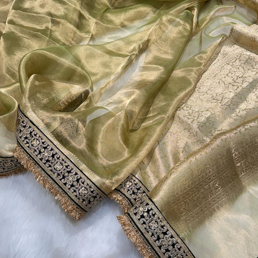 Banarasi Soft Maharani Tissue Silk Saree