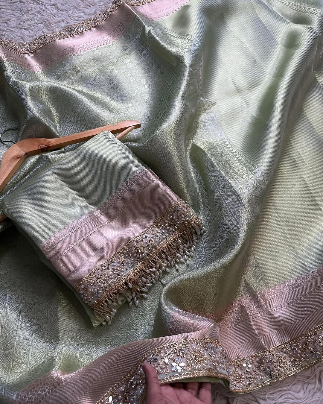 Banarasi Kanjivaram Tissue Silk Saree