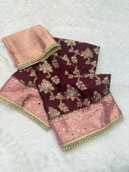Royal Wine Banarasi Warm Silk Saree