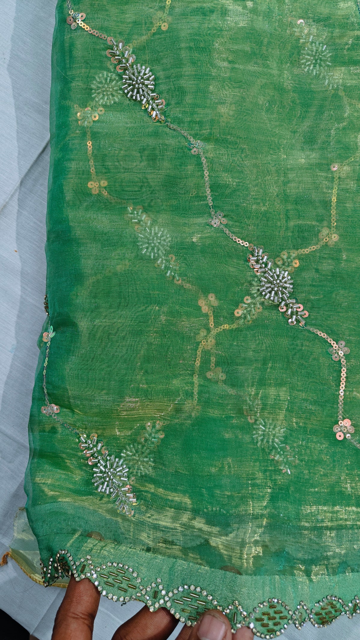 Jade Green Soft Saree