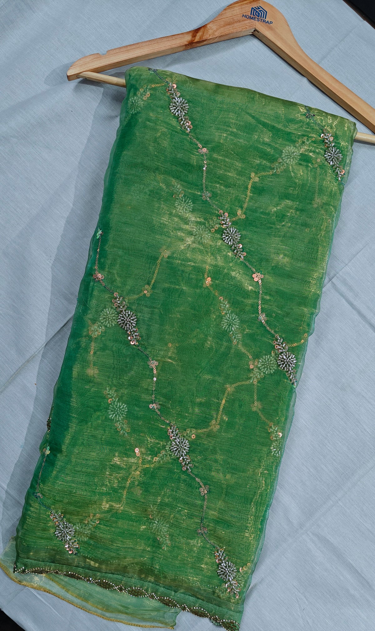 Jade Green Soft Saree