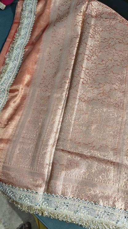 Sindoor Red Soft Tissue Silk Saree