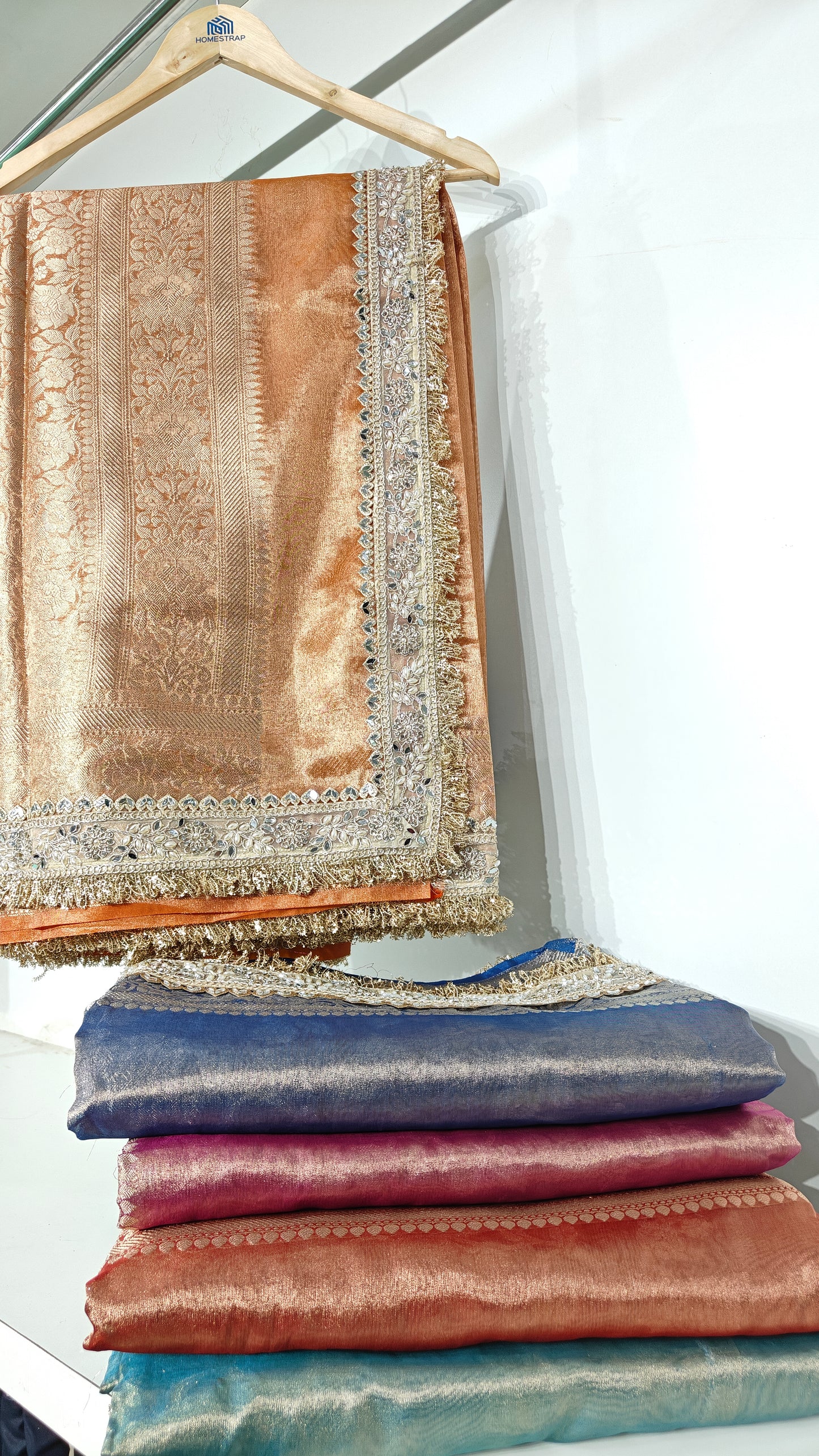 Kesari Gold soft tissue silk saree