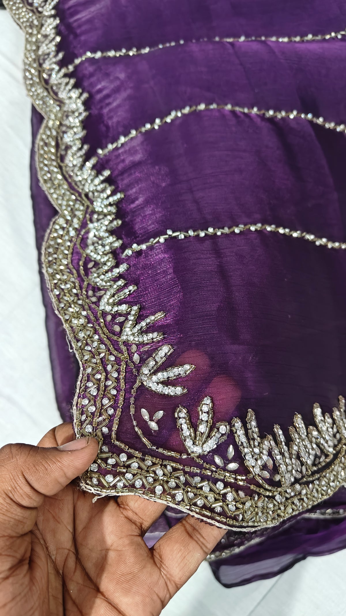 Royal Wine Jimmy Choo Saree