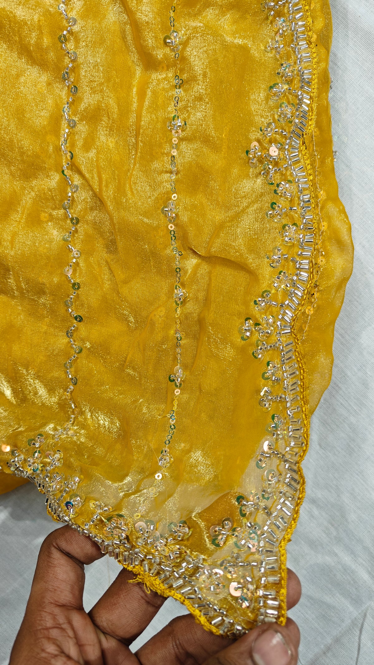 Haldi Gold Soft Space Silk Saree