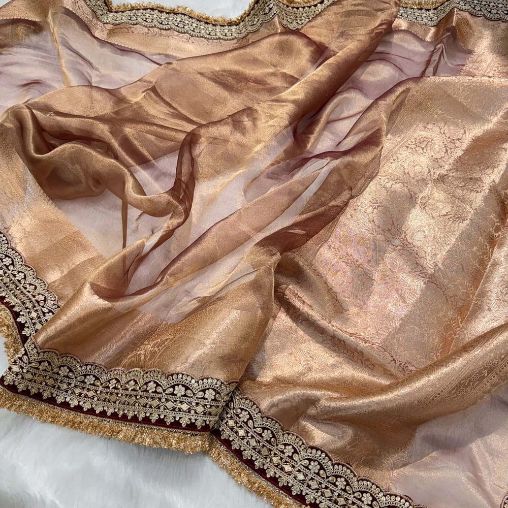 Banarasi Soft Maharani Tissue Silk Saree