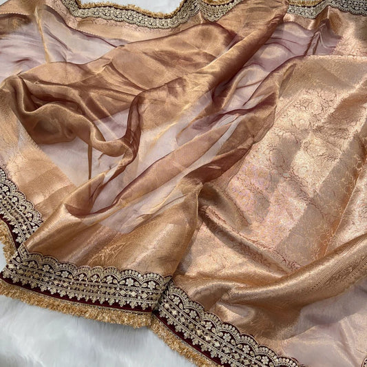 Banarasi Soft Maharani Tissue Silk Saree