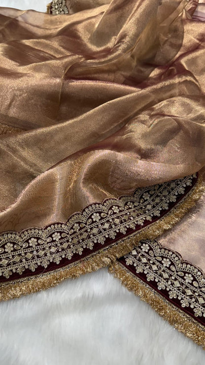 Banarasi Soft Maharani Tissue Silk Saree