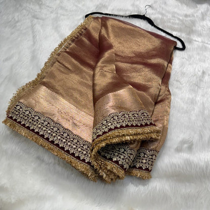 Banarasi Soft Maharani Tissue Silk Saree