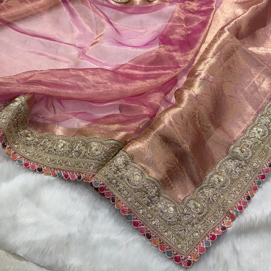 Banarasi Soft Maharani Tissue Silk Saree