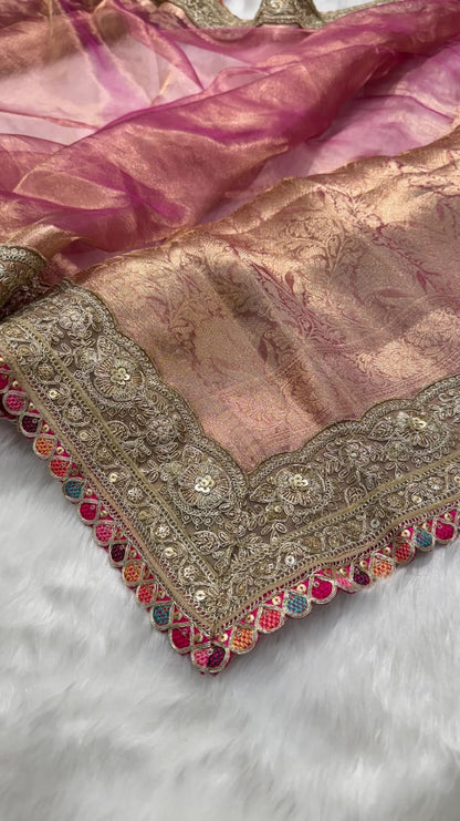 Banarasi Soft Maharani Tissue Silk Saree