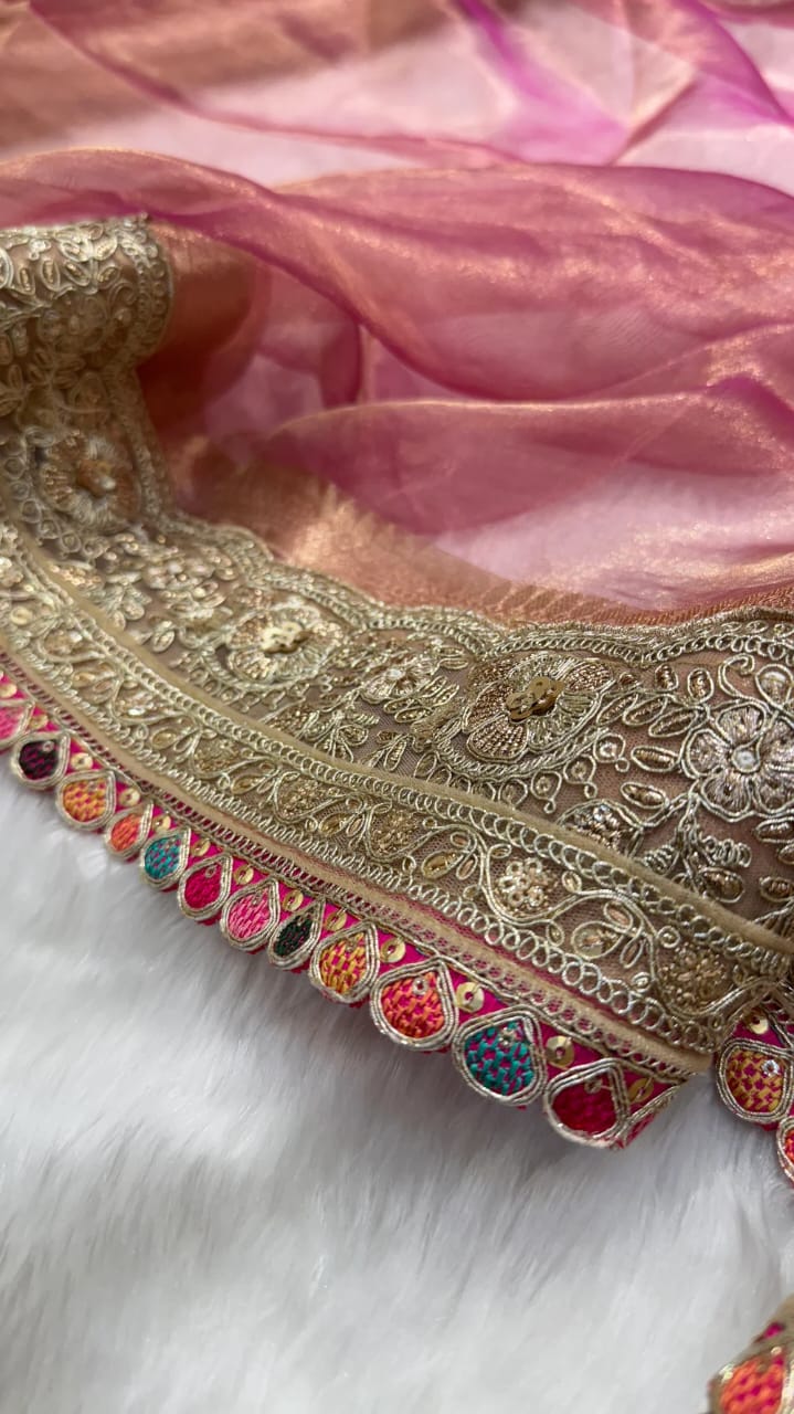 Banarasi Soft Maharani Tissue Silk Saree