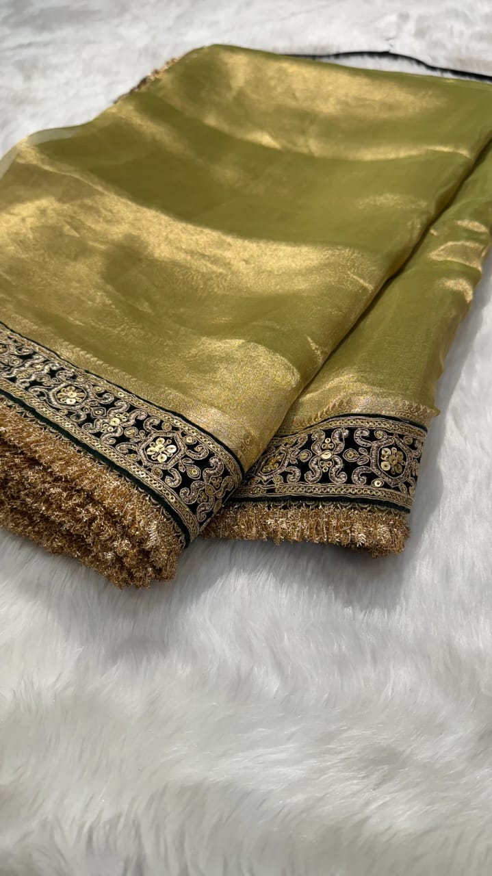 Banarasi Soft Maharani Tissue Silk Saree