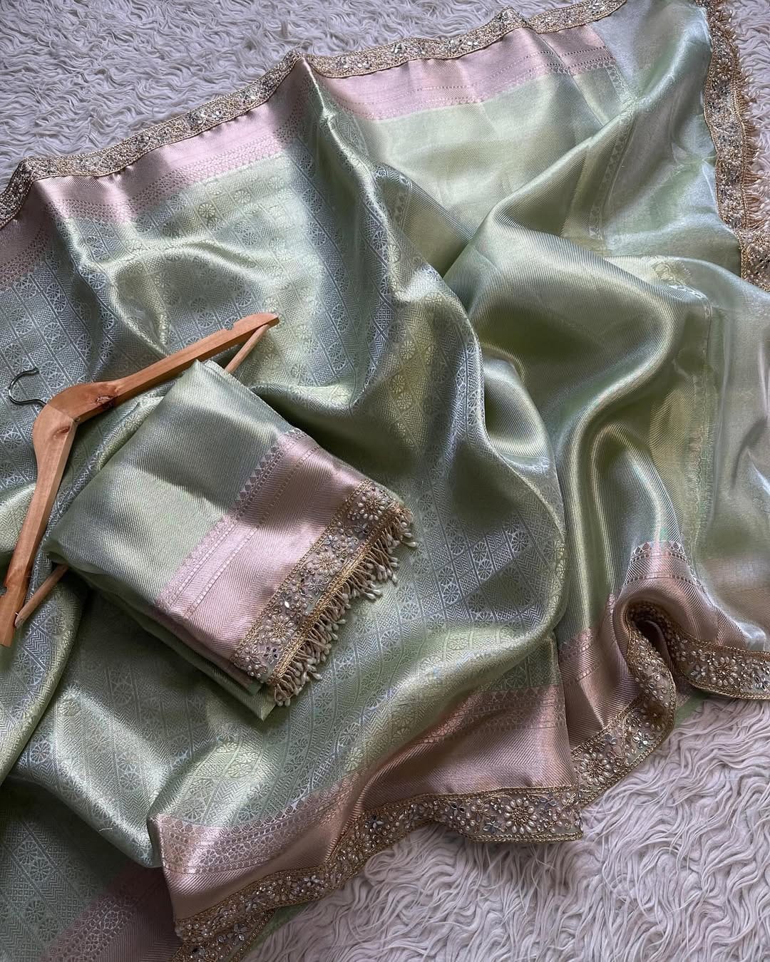 Banarasi Kanchipuram Tissue Silk Saree
