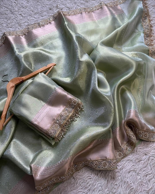 Banarasi Kanchipuram Tissue Silk Saree