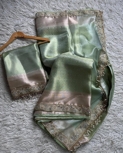Banarasi Kanchipuram Tissue Silk Saree