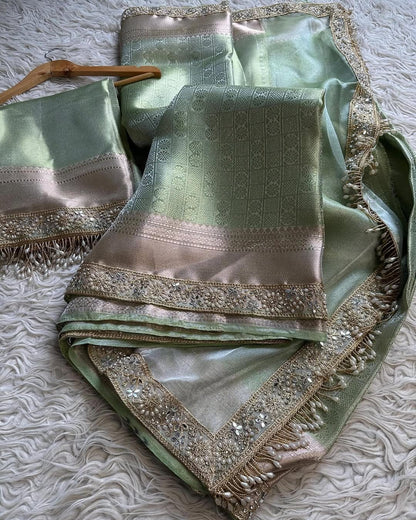 Banarasi Kanchipuram Tissue Silk Saree
