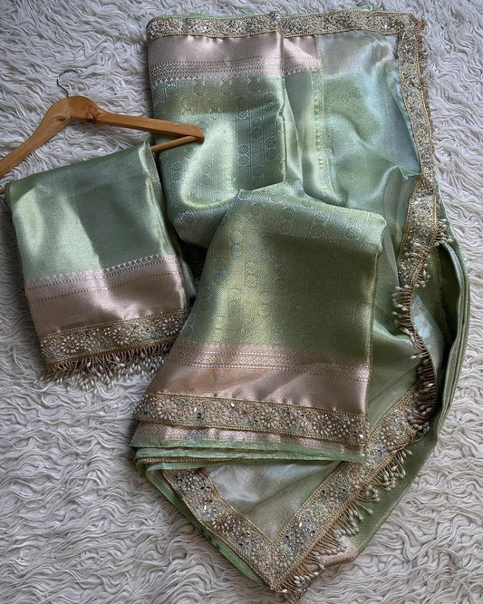 Banarasi Kanjivaram Tissue Silk Saree