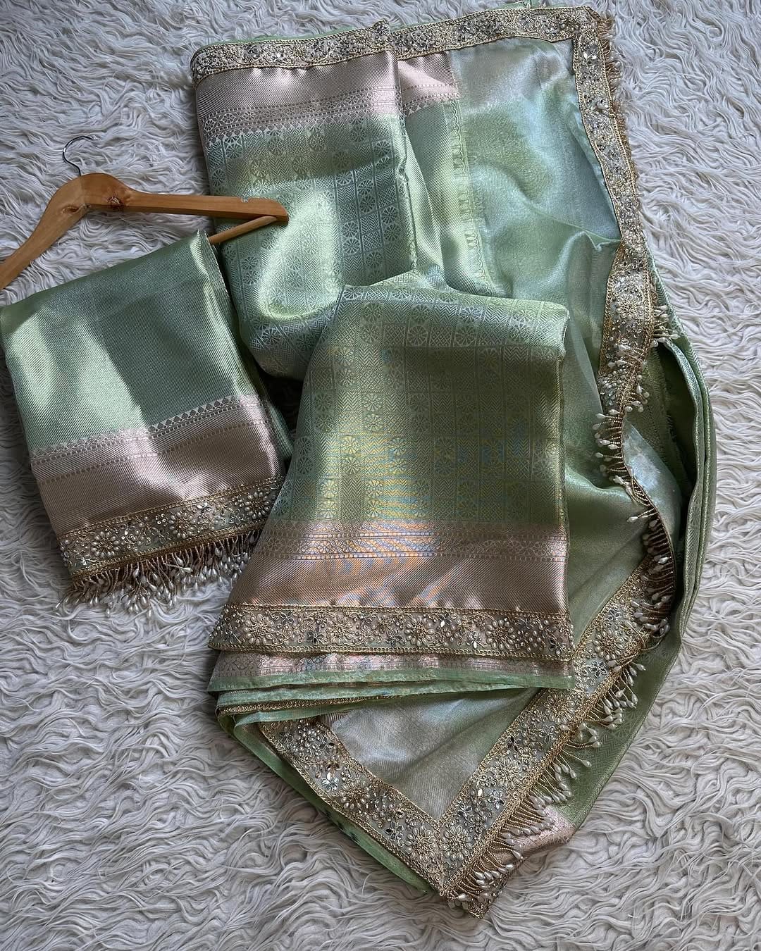 Banarasi Kanchipuram Tissue Silk Saree