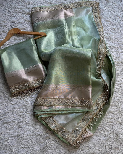 Banarasi Kanchipuram Tissue Silk Saree