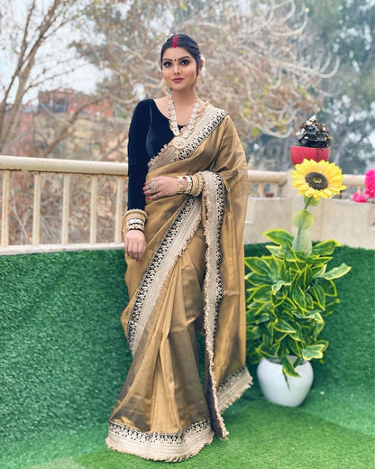 Banarasi Soft Glass Tissue Silk Saree