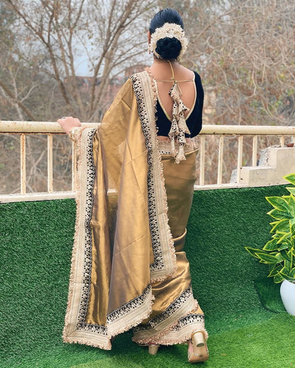 Banarasi Soft Glass Tissue Silk Saree