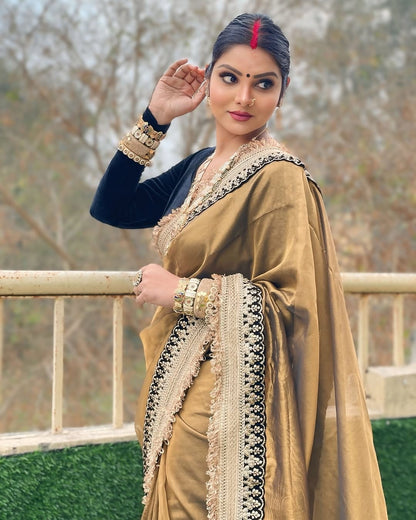 Banarasi Soft Glass Tissue Silk Saree